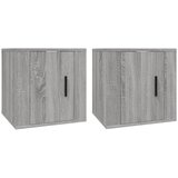 vidaXL Stenska TV omarica 2 kosa siva sonoma 40x34,5x40 cm, (20734966) | Shoptok.si