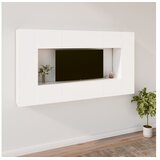  Komplet TV omaric 8-delni bel konstruiran les | Shoptok.si