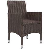 5-dijelni vrtni blagovaonski set smeđi | shoptok.hr