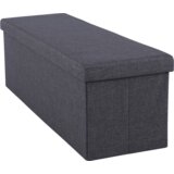 Kondela Zložljiv taburet, siva tkanina, UMINA | Shoptok.si