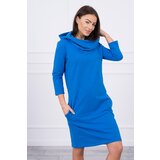 Kesi dress with hood and pockets purple-blue Cene