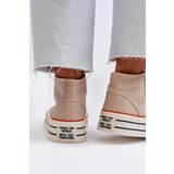 Boto Women's Platform Sneakers Beige Aineri | shoptok.hr