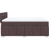  Krevet s oprugama i madracem tamnosmeđi 140 x 190 cm od tkanine | shoptok.hr