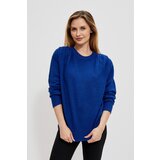 Moodo Plain sweater - navy blue Cene