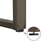  Noge za barski stol U-oblik 2 kom Prirodni čelik 60 x (100-101) cm Čelik - Prirodna 60 x (100-101) cm 2 1 | shoptok.hr