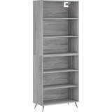 Maison Chic Visoka Komoda - Predalnik siva sonoma 69,5x32,5x180 cm inženirski les, (21722599) | Shoptok.si