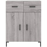  Visoka komoda siva sonome 69,5x34x180 cm od konstruiranog drva Slike