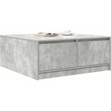  Stol za kavu s ladicama beton sivi 100x100x40 cm | shoptok.hr