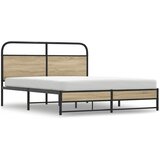  Metalni okvir kreveta bez madraca boja hrasta 160x200 cm | shoptok.hr