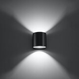 Nice Lamps Temno siva stenska svetilka ø 10 cm Roda – | Shoptok.si