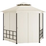 vidaXL Paviljon s stranicami 3,1x2,7 m krem | Shoptok.si