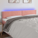  Posteljno vzglavje roza 180x5x78/88 cm žamet Cene