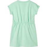  Dječja haljina s vezicom jarkozelena 128 | shoptok.hr