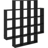 vidaXL Stenska polica Črni hrast 100 x 13 x 100 cm Inženirski les, (5000307467) | Shoptok.si