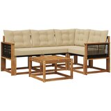  Set vanjskih sofa 5 kom. Prirodna i bež | shoptok.hr