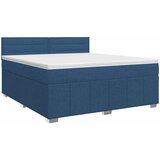  Boxspring krevet s madracem Plava 160 x 200 cm Tkanina | shoptok.hr