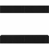 Set TV komoda Zidne 4 pcs Crni hrast 100 x 30 x 30 cm | Eponuda.ba