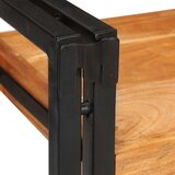 vidaXL Nočna omarica 2 pcs Rjava in črna Trden les akacije | Shoptok.si