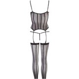 NO:XQSE Basque, String and Stockings Set 2630397 Black Cijene