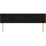  Uzglavlja crna 180x5x78/88 cm baršunasta | shoptok.hr