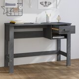  Radni stol HAMAR tamnosivi 110 x 40 x 75 cm od masivne borovine | shoptok.hr