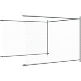  Kavez za pse s vratima sivi 10x2x1,5 m od pocinčanog čelika | shoptok.hr