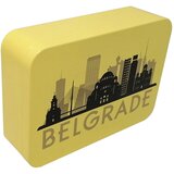 Metalna kutija Belgrade 14,2x10x3 cm zlatno žuta | Eponuda.com