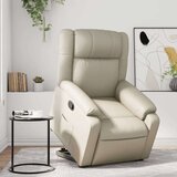  Naslonjač na podizanje od umjetne kože krem | shoptok.hr