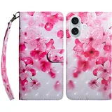 Eleganten etui ovitek za iPhone 16, Češnjev cvet