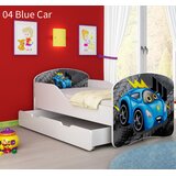  Otroška postelja ACMA z motivom + predal 160x80 cm 04 Blue Car | Shoptok.si