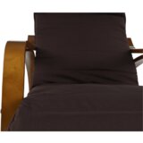 Kondela Nihajni stol, rjav brezov les, rjava tkanina, SIVERT | Shoptok.si