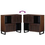 vidaXL Komoda rjava 80x34x75 cm trden mangov les | Shoptok.si