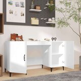  Radni stol visoki sjaj bijeli 140x50x75 cm konstruirano drvo | shoptok.hr