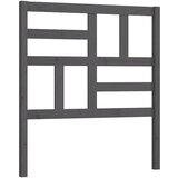  Posteljno vzglavje sivo 106x4x104 cm trdna borovina, (20645714) | Shoptok.si