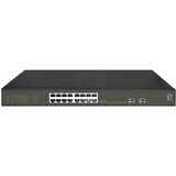 Level One Switch 16x GE GES-2118P 2xGSFP 19“ 230W 16xPoE+ | shoptok.hr