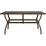  Vrtni stol smeđi 140 x 80 x 72 cm čelični | shoptok.hr