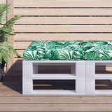  Jastuk za palete s uzorkom lišća 50 x 50 x 12 cm od tkanine | shoptok.hr