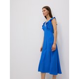 Reserved Midi haljina od liocelnih vlakana - plava | shoptok.hr