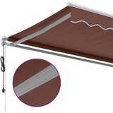 Tenda na automatsko uvlačenje smeđa 450 x 350 cm | shoptok.hr
