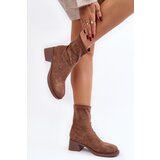 EVENTO Women's low heeled ankle boots brown Aphroteia | shoptok.hr