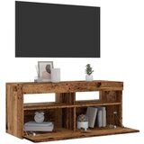 vidaXL TV ormarić LED boja staro drvo 90x35x40 cm konstruirano drvo | shoptok.hr