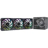 MagFlow ARGB Computer case Fan 12 cm Black 3 pc(s)