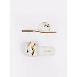 Shelvt Women's flat flip-flops white | Shoptok.si