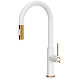 Quadron Kuhinjska armatura JENNIFER, bela z zlatimi detajli | Shoptok.si