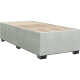 Box spring krevet s madracem svjetlosivi 100x200 cm baršunasti | shoptok.hr