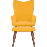  Gugalni stol s stolčkom gorčično rumen žamet, (20957573) | Shoptok.si