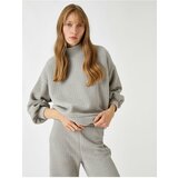 Koton Sweater - Gray - Relaxed fit Cene