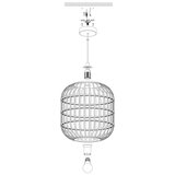 Eglo 43216 - visilica na kablu bordesley 1xE27/28W/230V | Eponuda.com