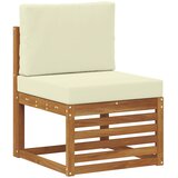  Set vanjskih sofa 5 kom. Prirodna i krem Čvrsto drvo akacije | shoptok.hr