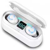  2u1 Bluetooth bežične slušalice i power bank LCD bijeli Cijene